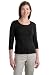 Ladies 3/4 Sleeve Scoopneck Shirt