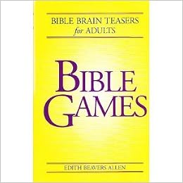 bible brain teasers for adults-bible games: Edith Beavers Allen: Amazon ...