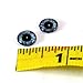 10mm Pair of Purple and Teal Steampunk Clock Glass Eyes for Doll Sculptures or Jewelry Making Set of 2