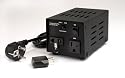 100 WATTS 110V/240V STEP UP/DOWN TRANSFORMER. CAN BE USED WORLDWIDE. COMES WITH 2 SPARE FUSES AND US ADAPTER.
