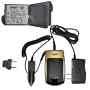 HQRP {COMBO} for Konica Minolta Dimage X1 Digital Camera - Replacement NP-1 Battery + Charger (incl. Wall USA / Euro Plug & Car Adapter) + Euro Plug Adapter