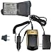 HQRP {COMBO} for Konica Minolta Dimage X1 Digital Camera - Replacement NP-1 Battery + Charger (incl. Wall USA / Euro Plug & Car Adapter) + Euro Plug Adapter