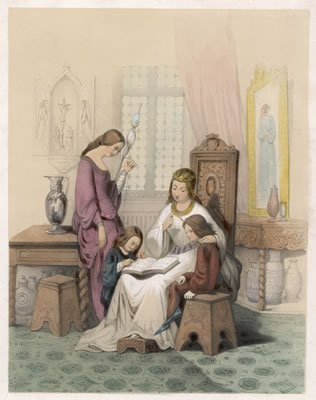 LESSON - MEDIEVAL FRANCE - Art Print - Medium - 28x35cm