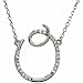 14k White Gold Initial O Necklace