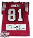 Terrell Owens Autographed/Hand Signed San Francisco 49ers Authentic NFL Reebok Red Jersey