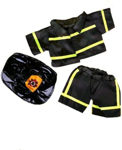Fireman Uniform Clothing Fits 8"-10" Most Webkinz, Shining Star and 8"-10" Make Your Own Stuffed Animals and Build-a-bear