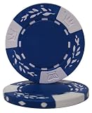 50 Blue Wheat (No Metal Insert) Clay Composite 10 Gram Poker Chips