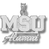 Mississippi State University MSU Alumni Pendant (Silver)