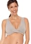 Lamaze Cotton Spandex Sleep Bra for Nursing and Maternity - Heather Grey, M