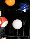 7 ' or 8' Pool - Billiard Table Cover Pool Ball Design Black