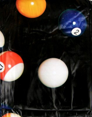 7 ' or 8' Pool - Billiard Table Cover Pool Ball Design Black