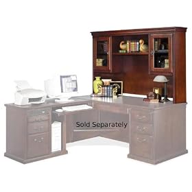 Kathy Ireland Huntington Club Lighted Hutch - HCR682 (Cherry) (69.25W X 43H X 17D)