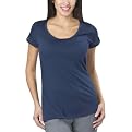 Mossimo&reg; Black Petites: Short Sleeved Shirred Scoop With Cuff - In The Navy