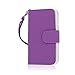 LG Lucid 3 Wallet Case, MPERO Flex FLIP Wallet Cover for Lucid 3 VS876 - Purple