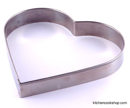 Stampino per biscotti - acciaio inox - 12 cm - disegno a forma di cuore Stampino per biscotti - acciaio inox - 12 cm - disegno a forma di cuore