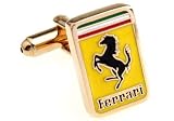 Ferrari Gold Automotive Car Logo Cufflinks Cuff Links