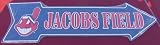 Cleveland Indians "Jacobs Field" Metal Arrow Sign