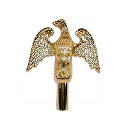 Gold Metal Perched Eagle