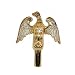 Gold Metal Perched Eagle