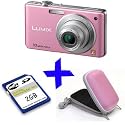 Panasonic FS62 Pink Digital Camera +2GB+Hard Case Bundle (Lumix DMC-FS62 10.1MP, 4xOptical Zoom, 2.5" LCD)
