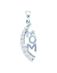 0.25CT DIAMOND "MOM" PENDANT