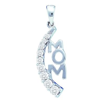 Cheap Girls Jewelry 0.25CT DIAMOND "MOM" PENDANT For Sale