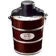 Aroma AIC-224W 4-Quart Wood-Barrel Ice-Cream Maker, Walnut