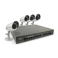 SVAT CV0204DVR Web-Ready DVR Security System with 4 High-Resolution Indoor/Outdoor Night Vision Surveillance Cameras