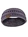 C.C Soft Stretch Winter Warm Cable Knit Fuzzy Lined Ear Warmer Headband, Violet Ribbed
