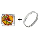 Grinch Stealing Christmas Italian Charm Bracelet 41CcgSnnS6L. SL160 Grinch Stealing Christmas Italian Charm Bracelet