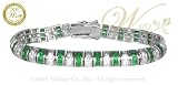 WILLOW XPRESS: *ADRIENNE EMERALD CZ RONDELLE BRACELET*