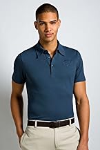 Club Collection Short Sleeve Pique Polo with Oversized Embroidered Croc