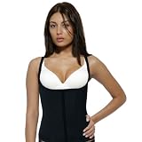 Dr. Rey Shapewear Womens Shaping Vest, Black, Small photo