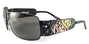 ED HARDY EHS 017 KING OF BEASTS DOG BLACK METAL AVIATOR SUNGLASSES