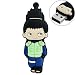 16GB USB Flash Drive RQ1179 Rubber Naruto Nara Shikamaru Shaped 16G Memory Stick (Mixed Green Blue B
