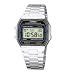 Casio Casio Collection - Reloj digital unisex de cuarzo con correa de acero inoxidable plateada (cron�metro, alarma, luz)