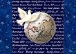 Dove and Globe Blue Holiday Card - 10 in a Pack