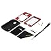 Lentenda Waterproof Shockproof Aluminum Gorilla Metal Cover Case for Galaxy S5 Love Mei (red)