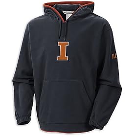 Columbia Illinois Fightin Illini Mens First Down Hoodie by Columbia Sportswear