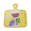 Cheese Theme French Design Tidbit Tray or bar Board, 6.25 by 5.5 inches