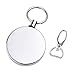 Kare and Kind Heavy Duty Retractable Reel with Belt Clip, 40 inch Steel Cord, Chrome Metal case, Belt Loop Clasp & Key Ring, Clasps Swivel Clips for Key/ID Badge (1PC)