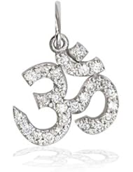 Sziro Sparkles Diamond Yoga Ohm, Om, Aum charm jewelry, Style #4564