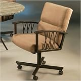 Ravenwood Chair with Casters in Topanga Brown