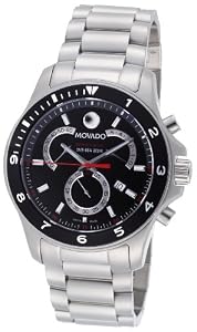 Movado Men's 2600090 Series 800 Performance Steel Black Round Dial Watch from Movado