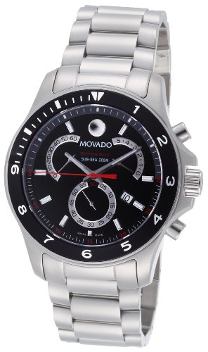 Movado Men s 2600090 Series 800 Performance Steel Black Round Dial Watch
