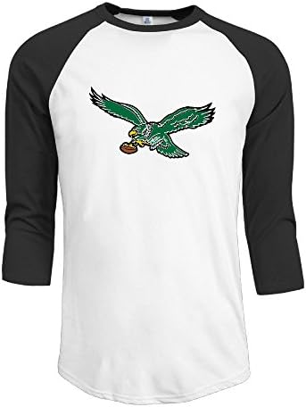 Philadelphia Eagles Logo T-shirts Fashion 3/4 Sleeve T Shirt Mans