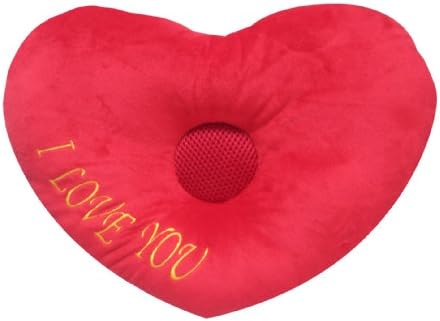 Green Apple/butterfly/beetles/tiger/strawberry Styles Speaker Music Soft Travel Sleeping Pillow (Red Heart)