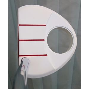 Mens RH Ghost White Putter Golf Club 35\” Mallet Style Insert Face Heavy Head With Headcover No More 3 Putts