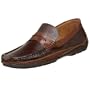 Brass Boot Men's Luca Loafer,Ember/Cognac,11.5 M US