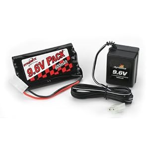 9.6V 600mAh NiCd Battery Charger Combo by